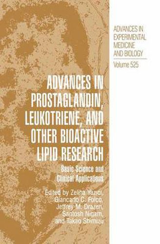 Cover image for Advances in Prostaglandin, Leukotriene, and other Bioactive Lipid Research: Basic Science and Clinical Applications