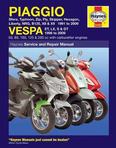 Cover image for Piaggio (Vespa) Scooters (91 - 09)