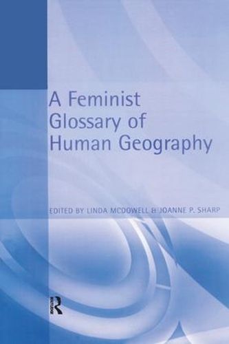 Cover image for A Feminist Glossary of Human Geography