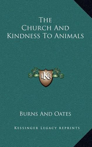 Cover image for The Church and Kindness to Animals