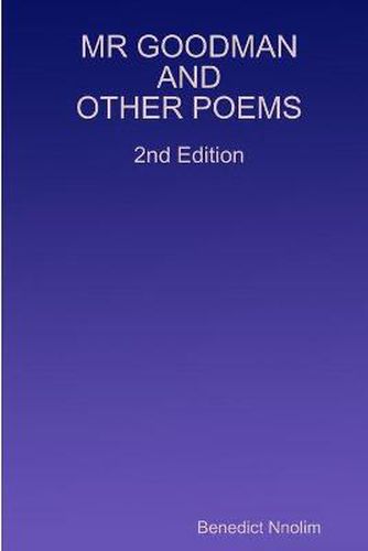 Cover image for Mr. Goodman and Other Poems