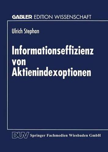 Cover image for Informationseffizienz Von Aktienindexoptionen