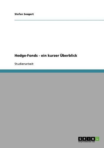 Cover image for Hedge-Fonds - Ein Kurzer Uberblick