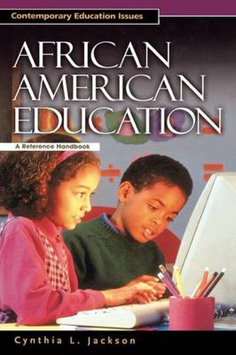 Cover image for African American Education: A Reference Handbook