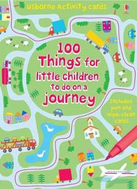 Cover image for 100 Things for Little Children to Do on a Journey