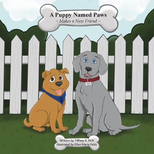 Cover image for A puppy Named Paws Makes a New Friend