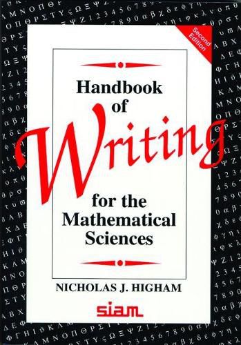 Cover image for Handbook of Writing for the Mathematical Sciences