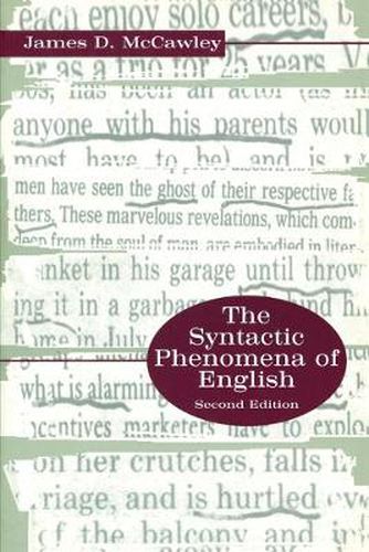 Cover image for The Syntactic Phenomena of English