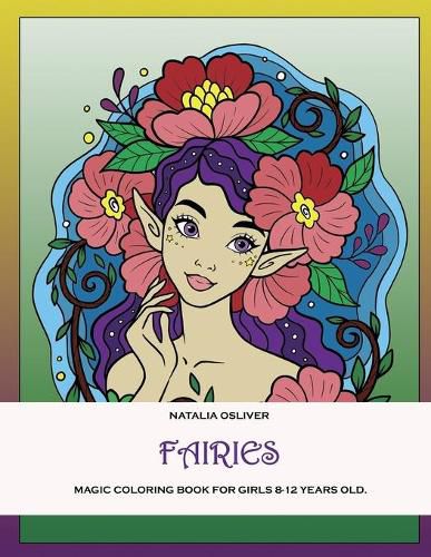 Cover image for Fairies.: Magic coloring book for girls 8-12 years old.