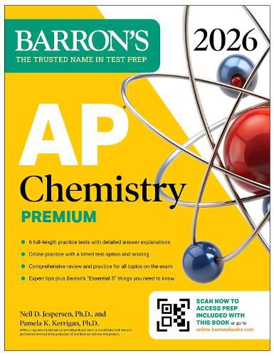 Cover image for AP Chemistry Premium, 2026: Prep Book with 6 Practice Tests + Comprehensive Review + Online Practice