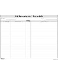 Cover image for 5S Sustainment Schedule