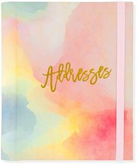 Cover image for Lg Addr Bk Watercolor Sunset