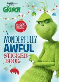 Cover image for A Wonderfully Awful Sticker Book (Illumination's the Grinch)