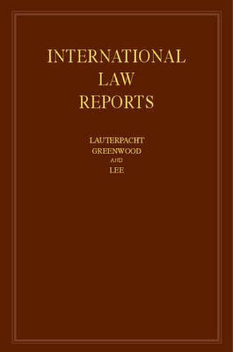 Cover image for International Law Reports: Volume 153