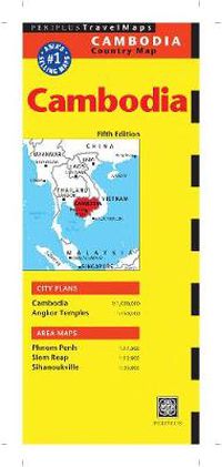 Cover image for Cambodia Travel Map Fifth Edition