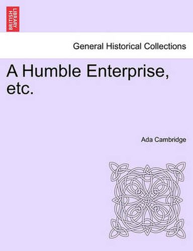 Cover image for A Humble Enterprise, Etc.