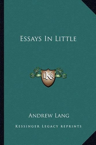 Cover image for Essays in Little