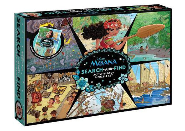 Cover image for Moana: Search-and-Find Activity Book and Puzzle (Disney: 200 Pieces)