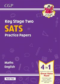 Cover image for New KS2 Maths & English SATS Practice Papers: Pack 2 - for the 2023 tests (with free Online Extras)