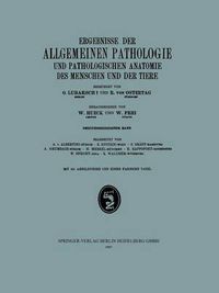 Cover image for Ergebnisse Der Allgemeinen Pathologie Und Pathologischen Anatomie Des Menschen Und Der Tiere