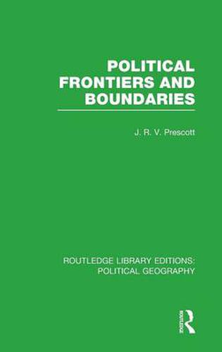 Cover image for Political Frontiers and Boundaries