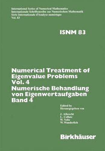 Cover image for Numerical Treatment of Eigenvalue Problems
