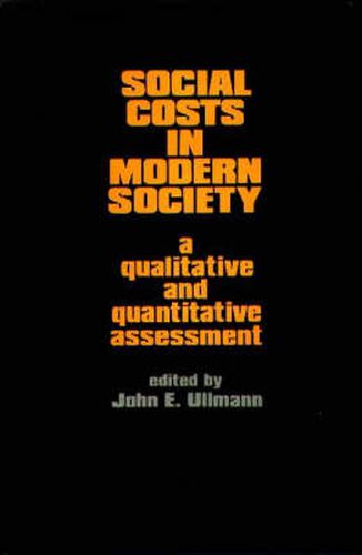 Cover image for Social Costs in Modern Society: A Qualitative and Quantitative Assessment