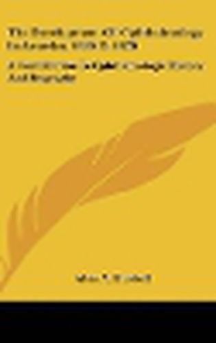 Cover image for The Development of Ophthalmology in America, 1800 to 1870: A Contribution to Ophthalmologic History and Biography