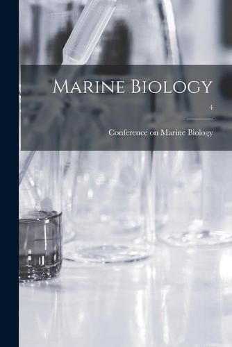 Cover image for Marine Biology; 4