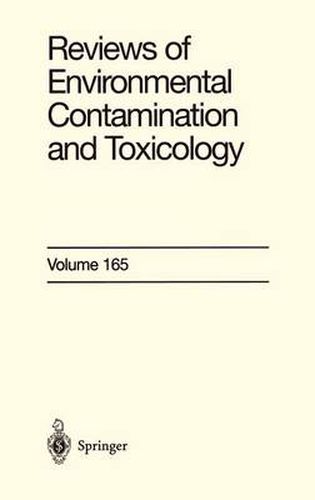 Cover image for Reviews of Environmental Contamination and Toxicology: Continuation of Residue Reviews
