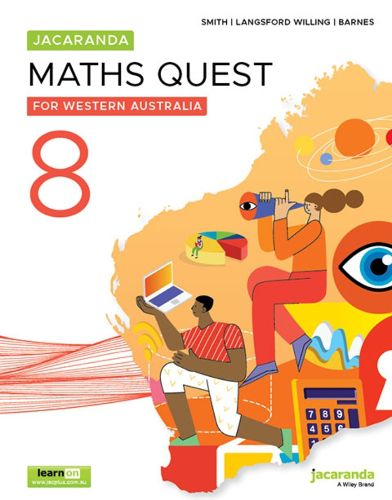 Cover image for Jacaranda Mathematics 8 for Western Australia, 5e learnON and Print