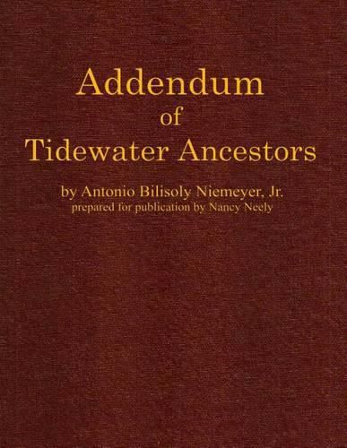 Cover image for Addendum of Tidewater Ancestors