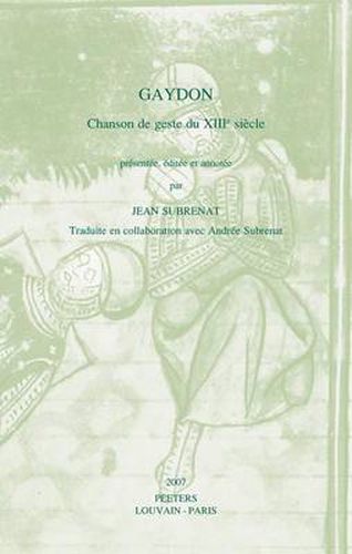 Cover image for Gaydon: Chanson De Geste Du XIIIe Siecle