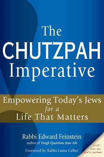 Cover image for Chutzpah Imperative: Empowering Today's Jews for a Life That Matters