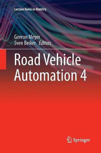 Cover image for Road Vehicle Automation 4