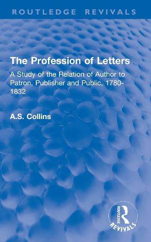 Cover image for The Profession of Letters