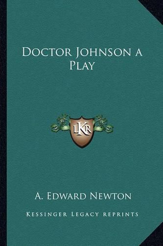 Cover image for Doctor Johnson a Play