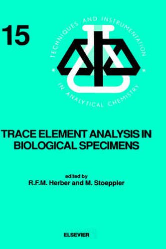 Cover image for Trace Element Analysis in Biological Specimens