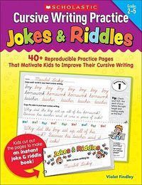 Cover image for Cursive Writing Practice: Jokes & Riddles
