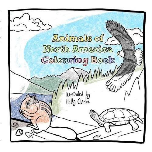 Cover image for Animals of North America Coloring Book