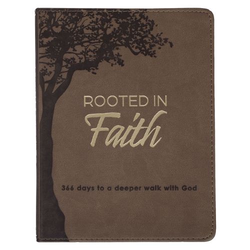 Cover image for Devotional Rooted in Faith Faux Leather