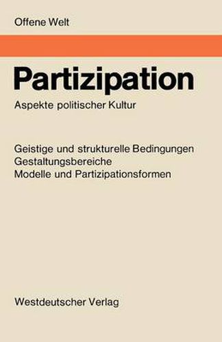 Partizipation: Aspekte Politischer Kultur