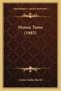 Cover image for Monsu Tome (1885)