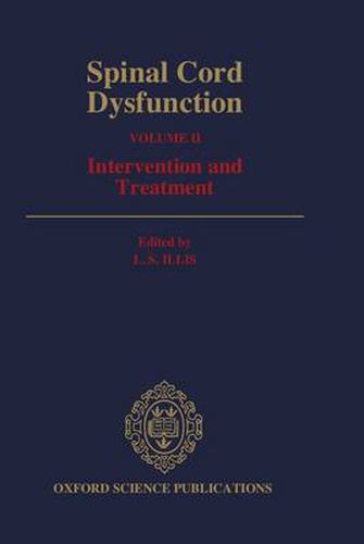 Cover image for Spinal Cord Dysfunction: Volume II: Intervention and Treatment