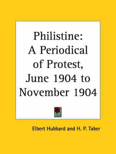 Cover image for Philistine: A Periodical of Protest Vol. 19 (1904)