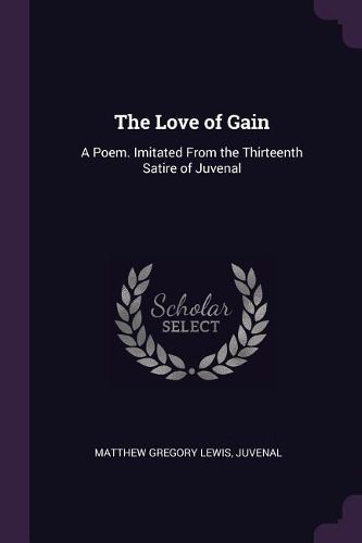 Cover image for The Love of Gain