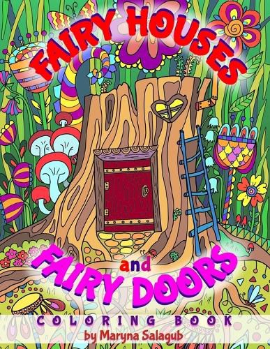 Cover image for Fairy houses and fairy doors coloring book