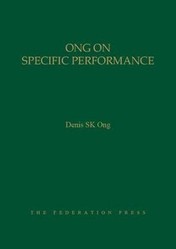 Cover image for Ong on Specific Performance