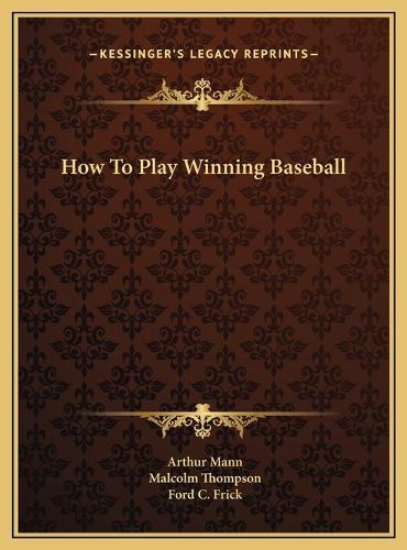 How to Play Winning Baseball