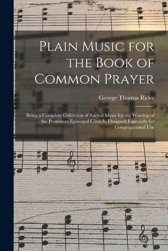 Cover image for Plain Music for the Book of Common Prayer